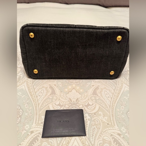 Prada Denim Canapa Tote black - Picture 2 of 9